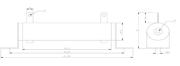 Wire Wound Resistor, Non-Flammable Fixed Wire-Wound Power Resistor 